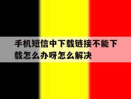 包含手机短信中下载链接不能下载怎么办呀怎么解决的词条