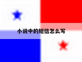 小说中的短信怎么写