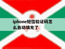 iphone短信验证码怎么自动填充了