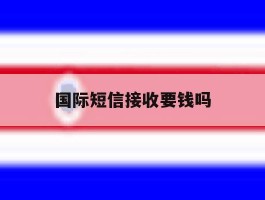 国际短信接收要钱吗