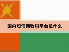 国内短信接收码平台是什么