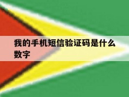 我的手机短信验证码是什么数字