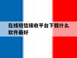 在线短信接收平台下载什么软件最好