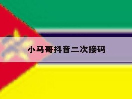 小马哥抖音二次接码的简单介绍