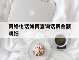 网络电话如何查询话费余额明细