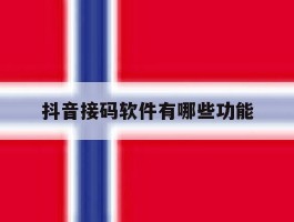 抖音接码软件有哪些功能