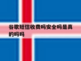 谷歌短信收费吗安全吗是真的吗吗