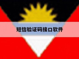 短信验证码接口软件