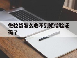 微粒贷怎么收不到短信验证码了